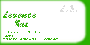 levente mut business card